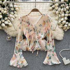 Tatlı Fırfırlı Kol Chiffon Bluz