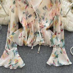 Tatlı Fırfırlı Kol Chiffon Bluz