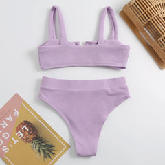 Düz V-Kesim Askısız Tankini