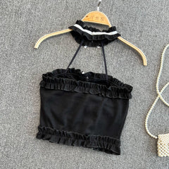 Seksiy Backless Derin Yaka Atlet