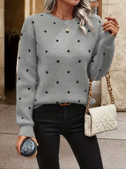 Chloe – puantiye desenli kazak