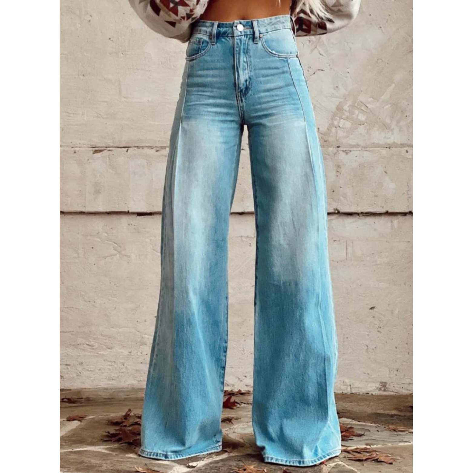JULIA | VINTAGE RETRO KLASİK GENİŞ BacakLI Pantolon