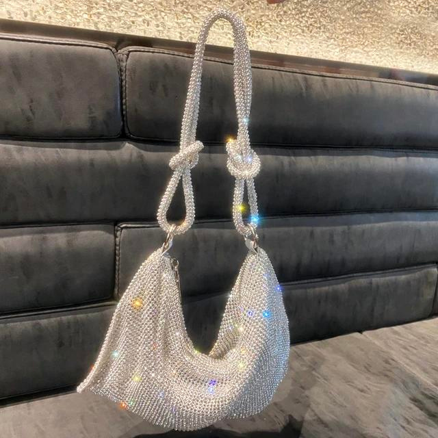 Parlak Strass Taşlı Akşam Çantası