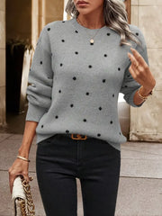 Chloe – puantiye desenli kazak