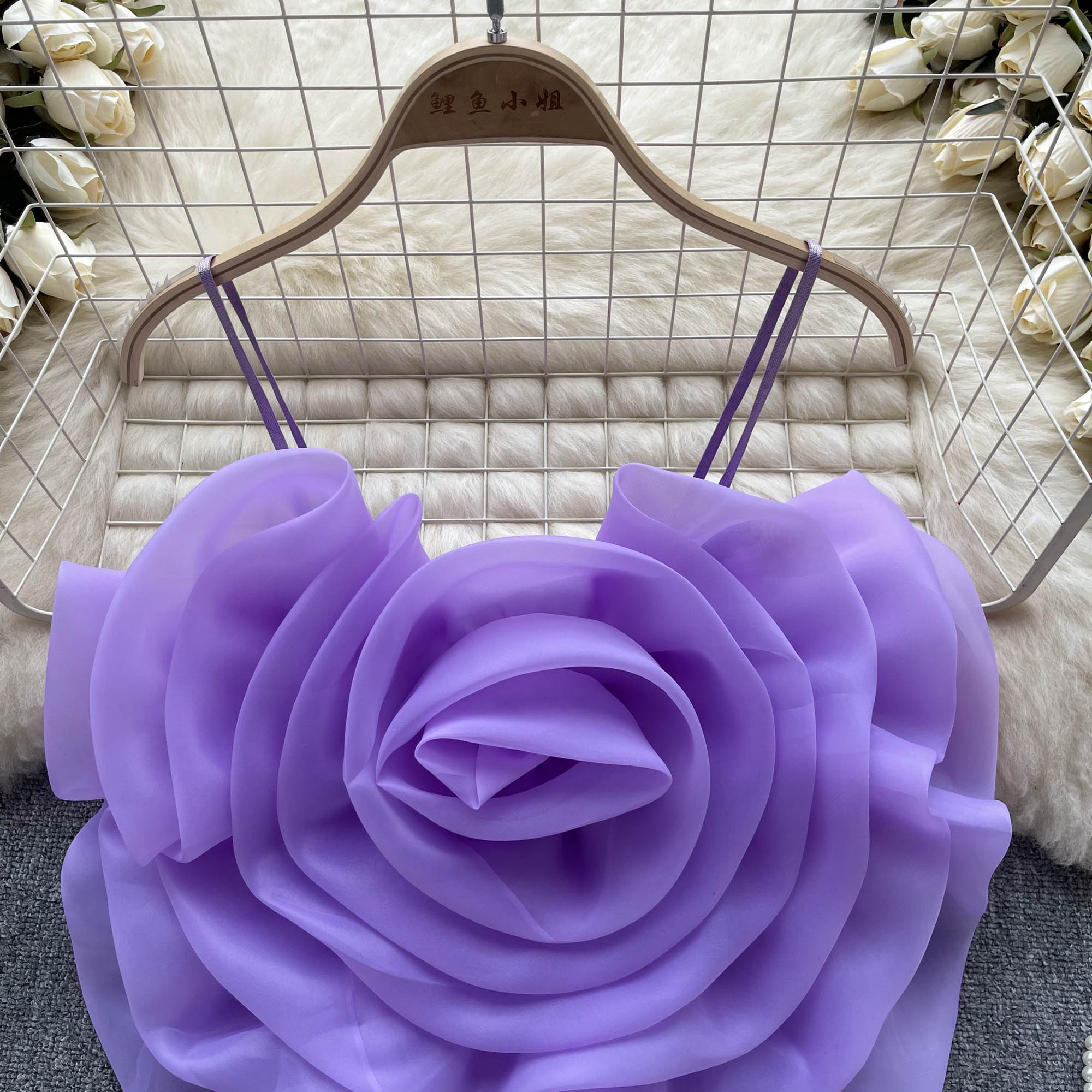 Niche Organza 3D Çiçekli Atlet