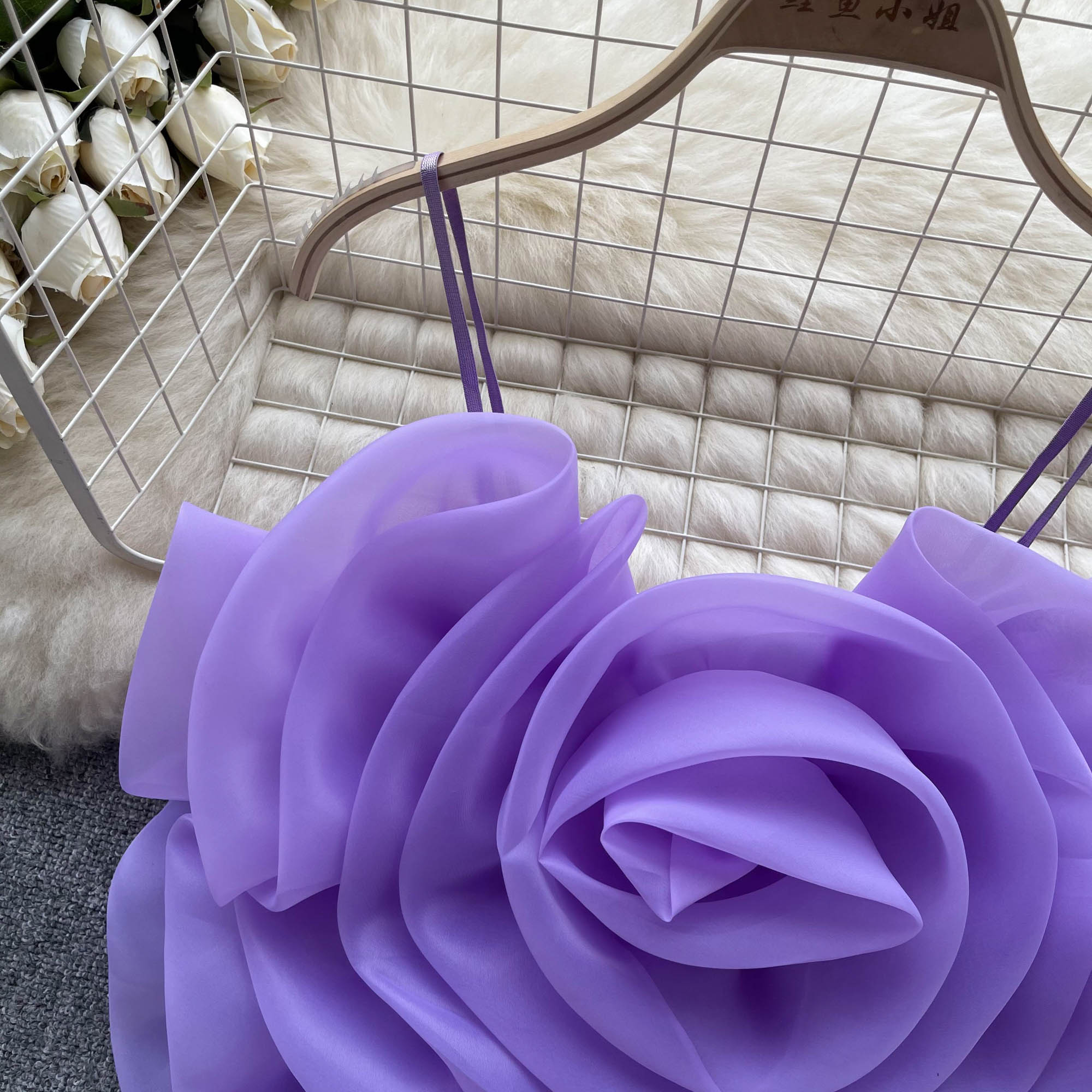 Niche Organza 3D Çiçekli Atlet