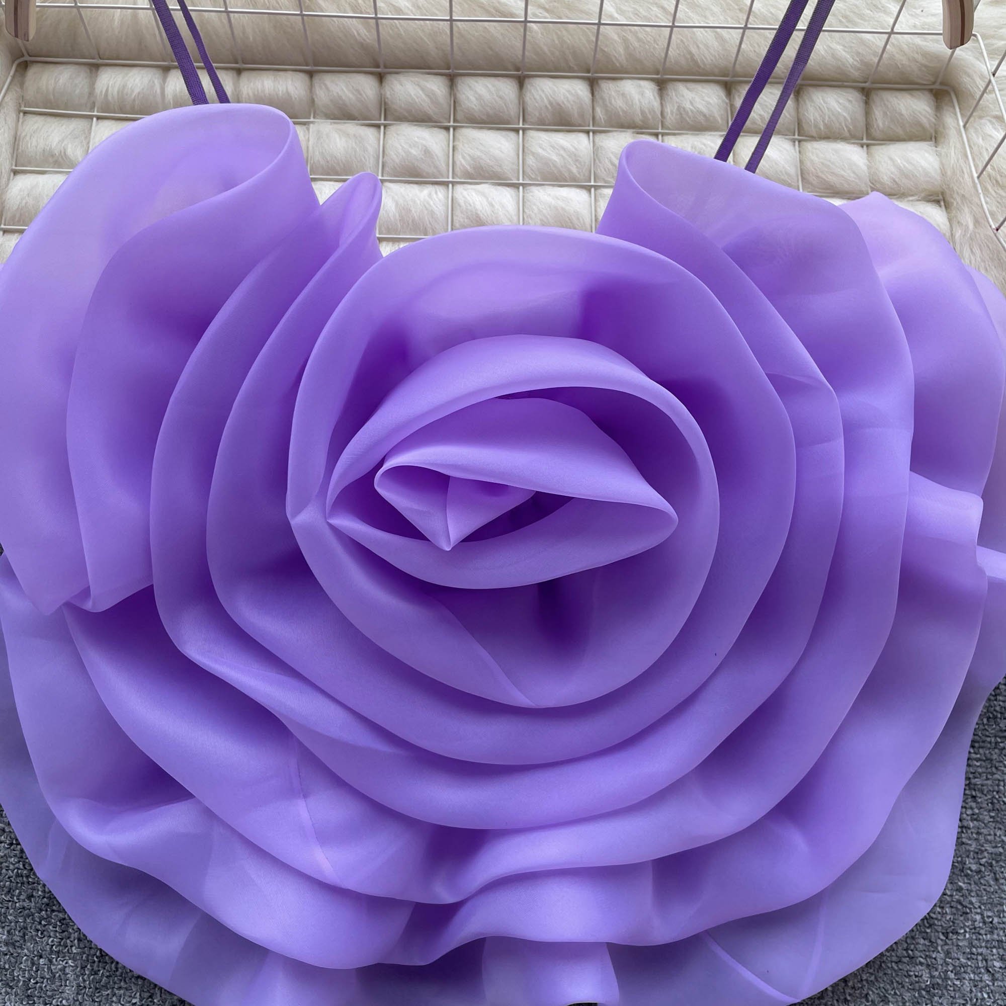 Niche Organza 3D Çiçekli Atlet