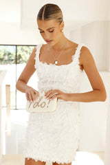 I DO Pailletten-Clutch - Altın/Beyaz