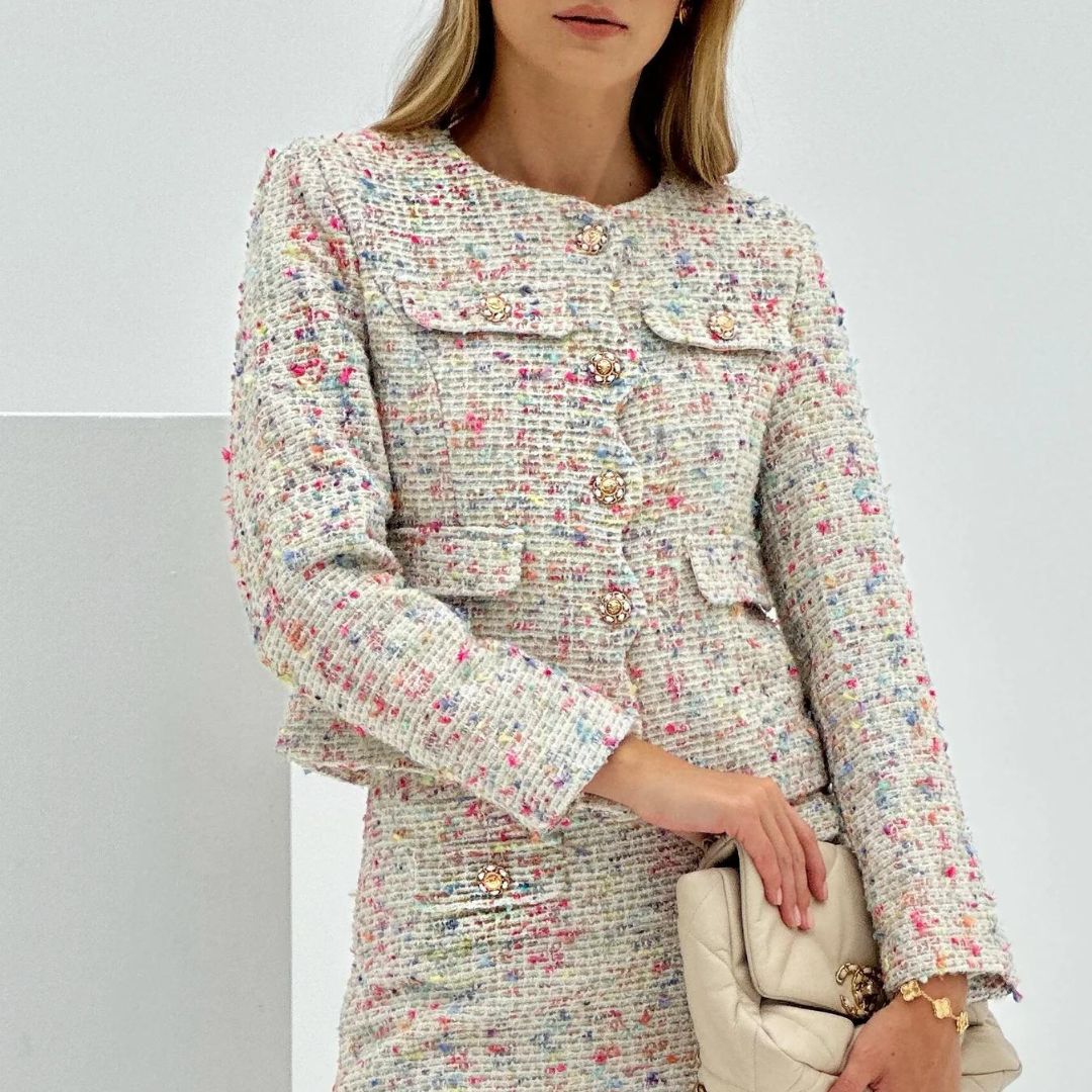 Celine | Kadınlar için Çok Yönlü Tweed Ceket