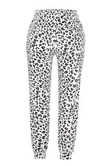 Leopar Desenli Jogging Pantolon Kordonlu