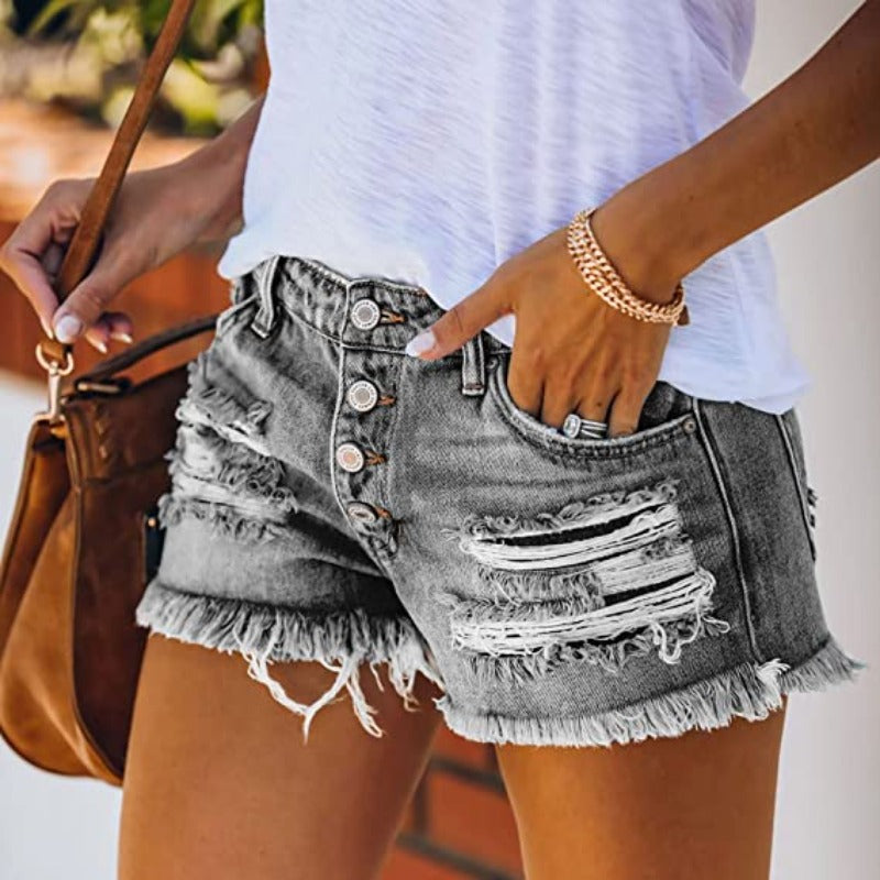 Amaya - Şık Denim Şortlar