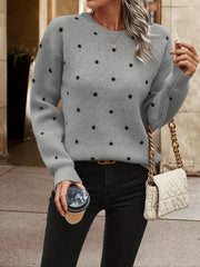 Chloe – puantiye desenli kazak