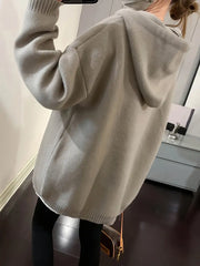 Rebecca – gülümseme tasarımlı kapüşonlu sweatshirt