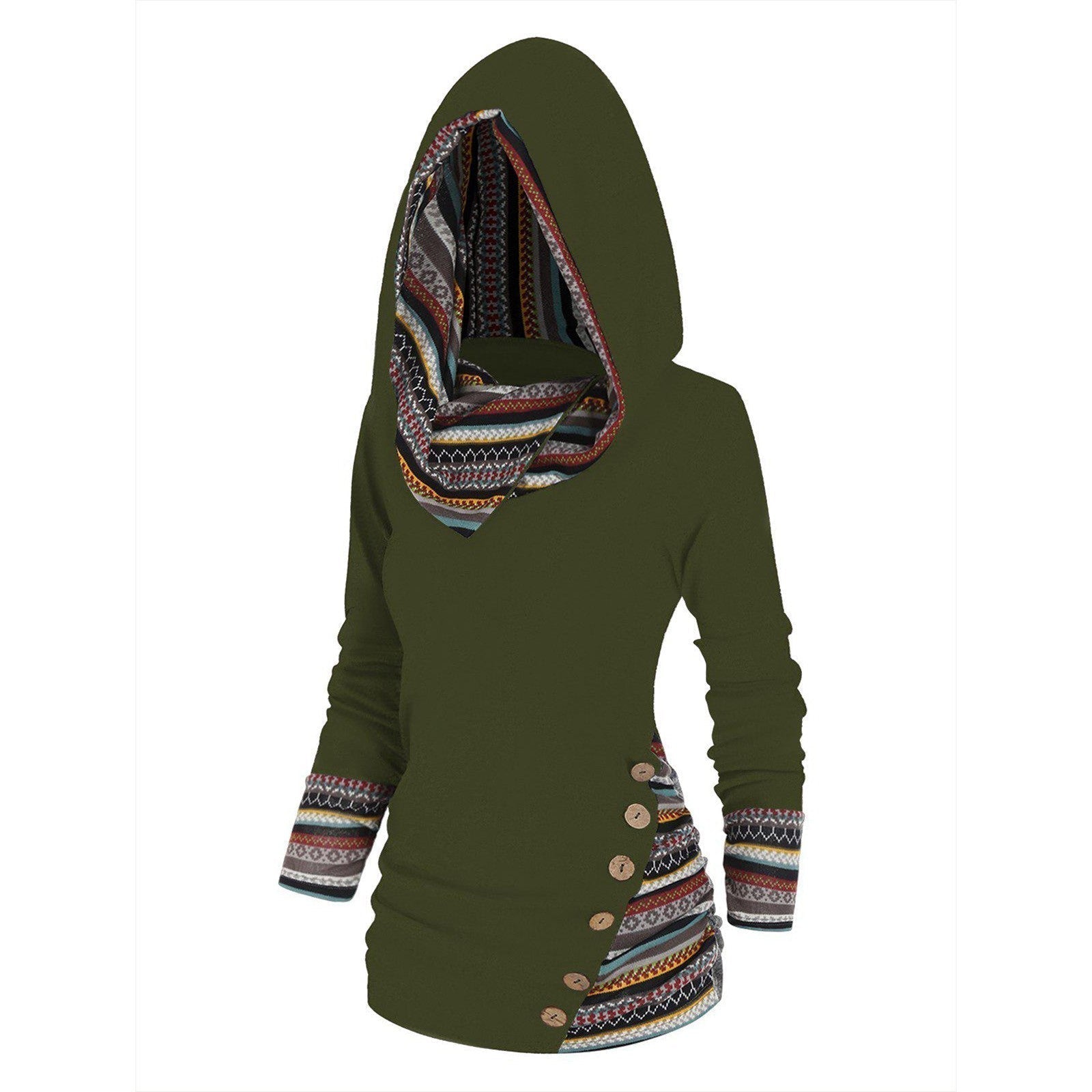 Saymera | Rahat Tribal Kapüşonlu Sweatshirt