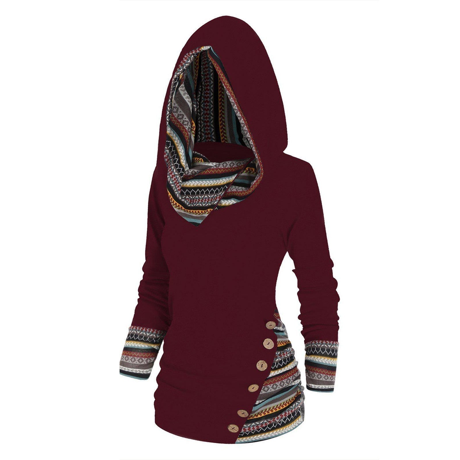 Saymera | Rahat Tribal Kapüşonlu Sweatshirt