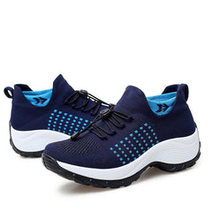 Kadın Çorap Mom Uçan Dokuma Büyük Numara Sneaker