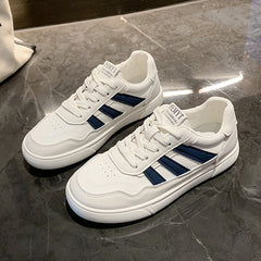 Kadınların Beyaz Yaz Düz Şık İnce Trend Sneaker'ları