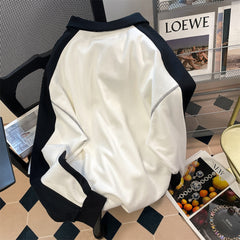 Üniforma Tarzı Polo Fermuarlı Sweatshirt