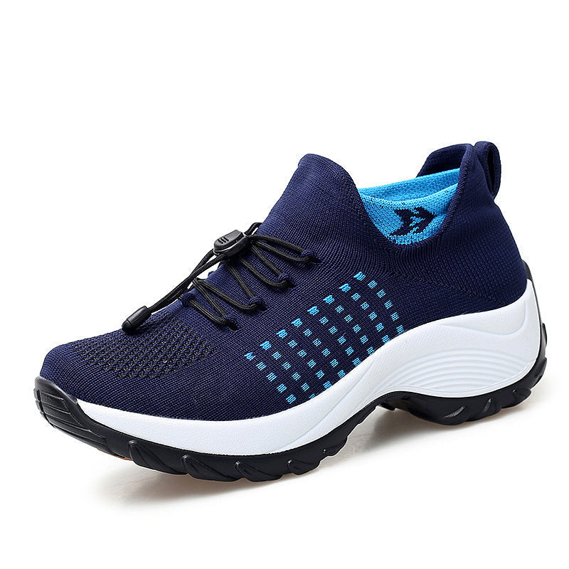 Kadın Çorap Mom Uçan Dokuma Büyük Numara Sneaker