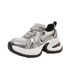 Kadınlar için Baba Bahar Retro Kızartılmış Sokak Yükseltilmiş Spor Ayakkabılar