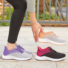 Kadın Nefes Alabilir Uçan Dokuma Kadın Moda Sneaker'ları