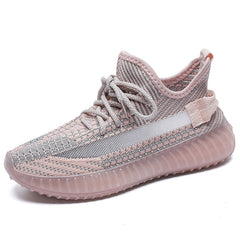 Kadınlar için Hindistan Cevizi Uçan Dokuma Jel Kore Tarzı Sneaker