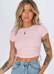 Midriff Açık Çizgili Kısa Üst