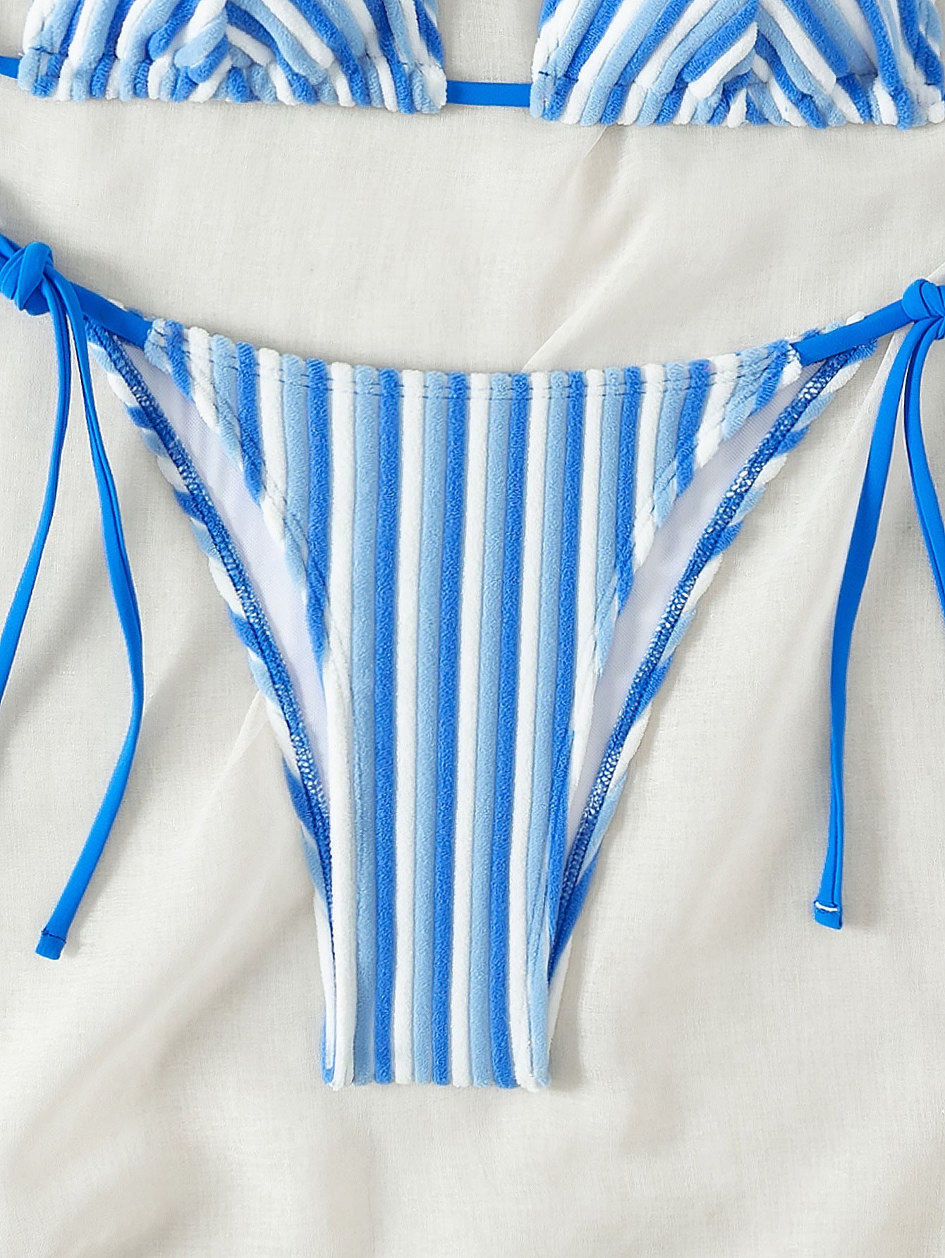 Havlu Kumaş Askılı Kravat Bikini