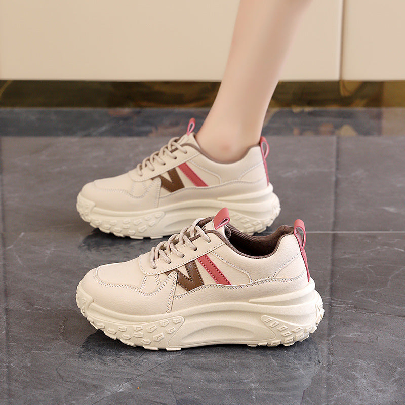 Kadınlar için Sonbahar Kore Tarzı Kalın Platform Spor Sneaker'lar