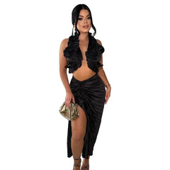 Sanne | 2 parçalı Fırfırlı Set