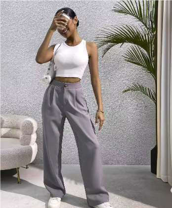 Genevievei | Kadın Geniş Paça Pantolonlar | Rahat