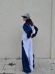 Maike | Denim Sweatshirt Set Kadın