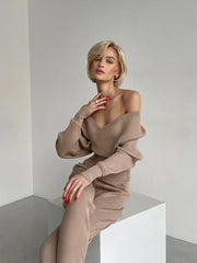 Elina | Spor İki Parça Seti ile Sweatshirt ve Pantolon