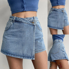 Olivia | Denim Mini-Etek