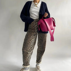 Wren | Leopar Desenli Kot Pantolon