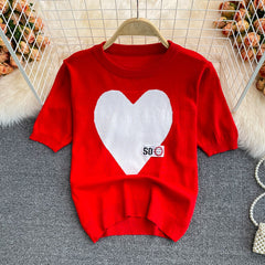Aşk Buz İpeği Kısa Kol T-Shirt