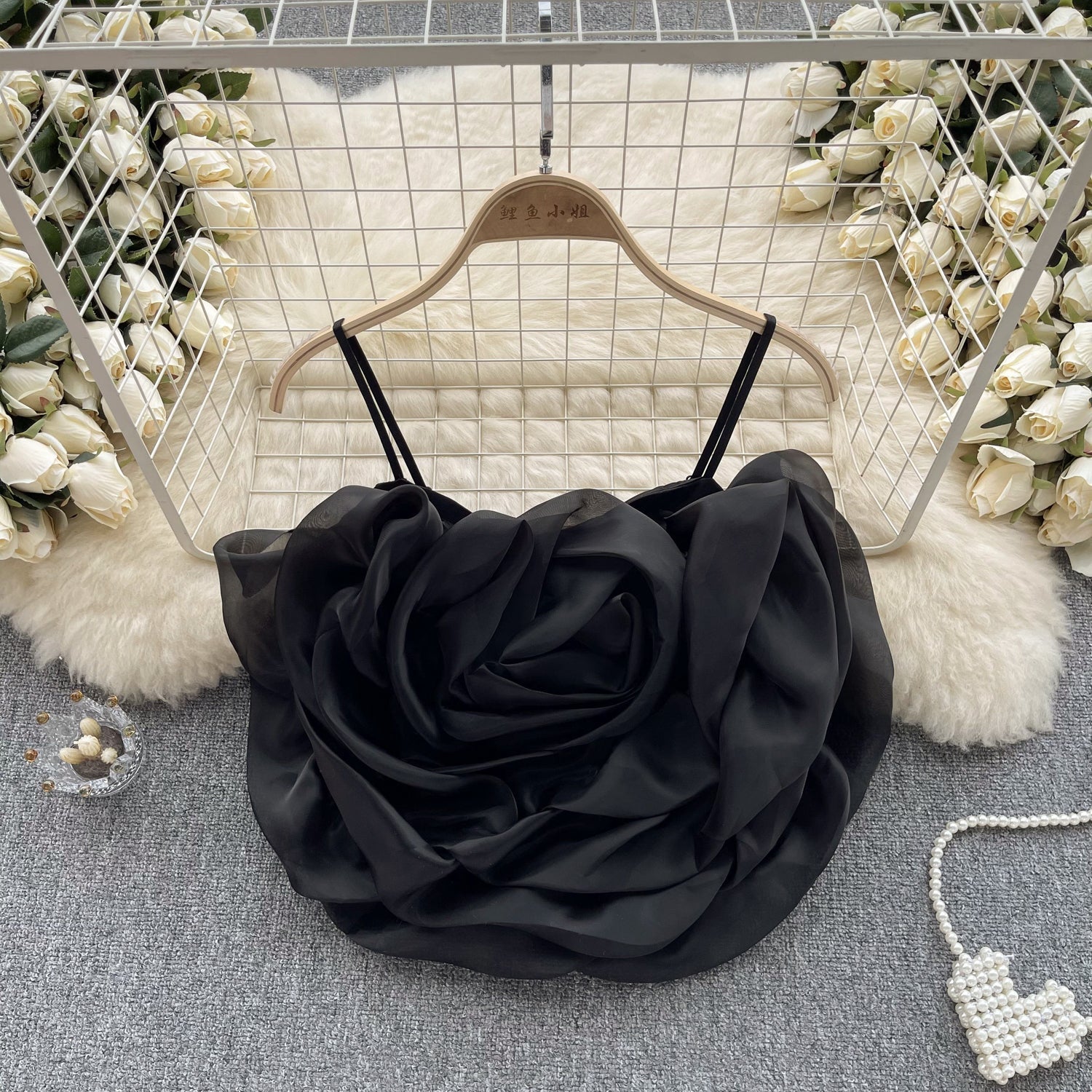 Niche Organza 3D Çiçekli Atlet
