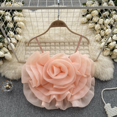 Niche Organza 3D Çiçekli Atlet