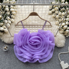 Niche Organza 3D Çiçekli Atlet