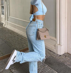 Silkeir | Kadınlar için Baggy Jean | Mavi