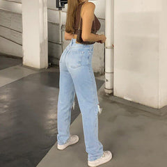 Silkeir | Kadınlar için Baggy Jean | Mavi