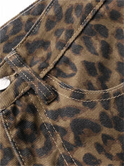 Lilly Leopar Kot Pantolon