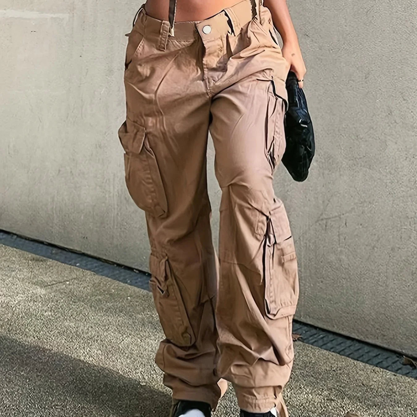 Evonna  |  Yeni Moda Vintage İlhamlı Cargo Jean