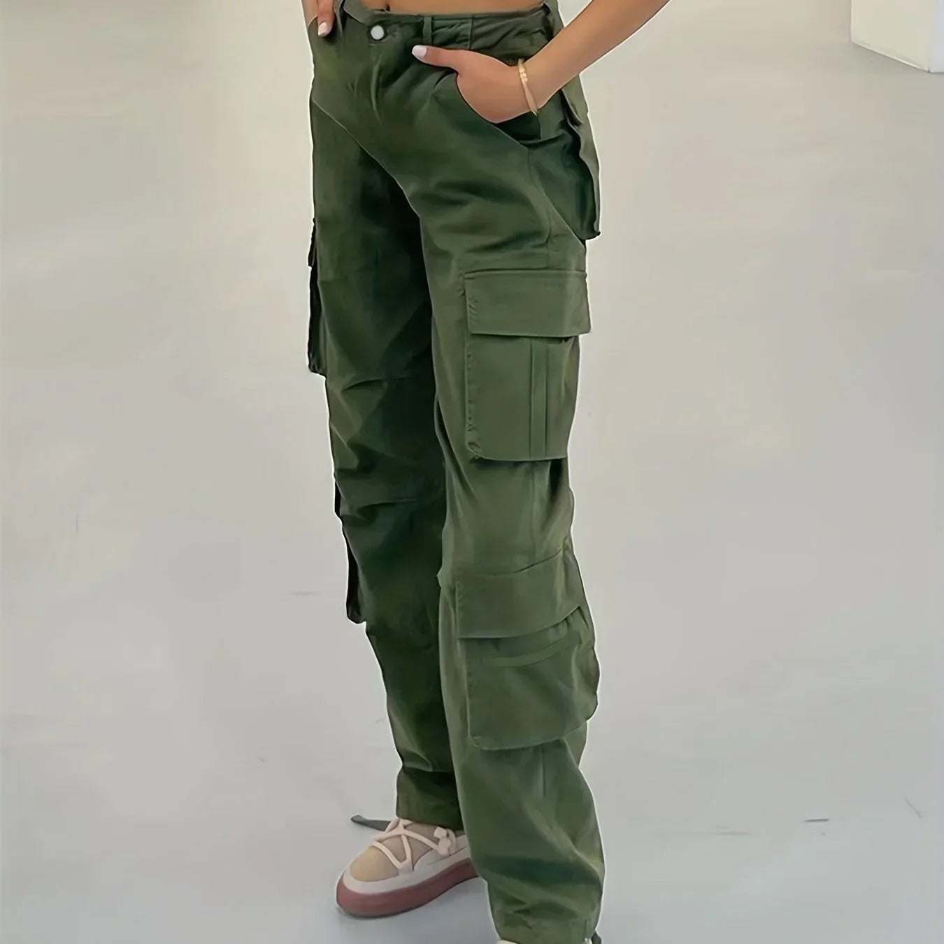 Evonna  |  Yeni Moda Vintage İlhamlı Cargo Jean