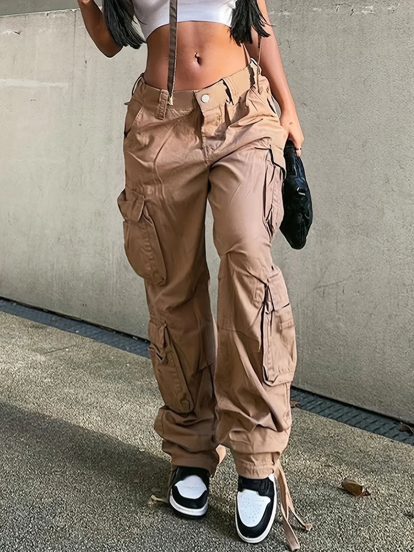 Evonna  |  Yeni Moda Vintage İlhamlı Cargo Jean