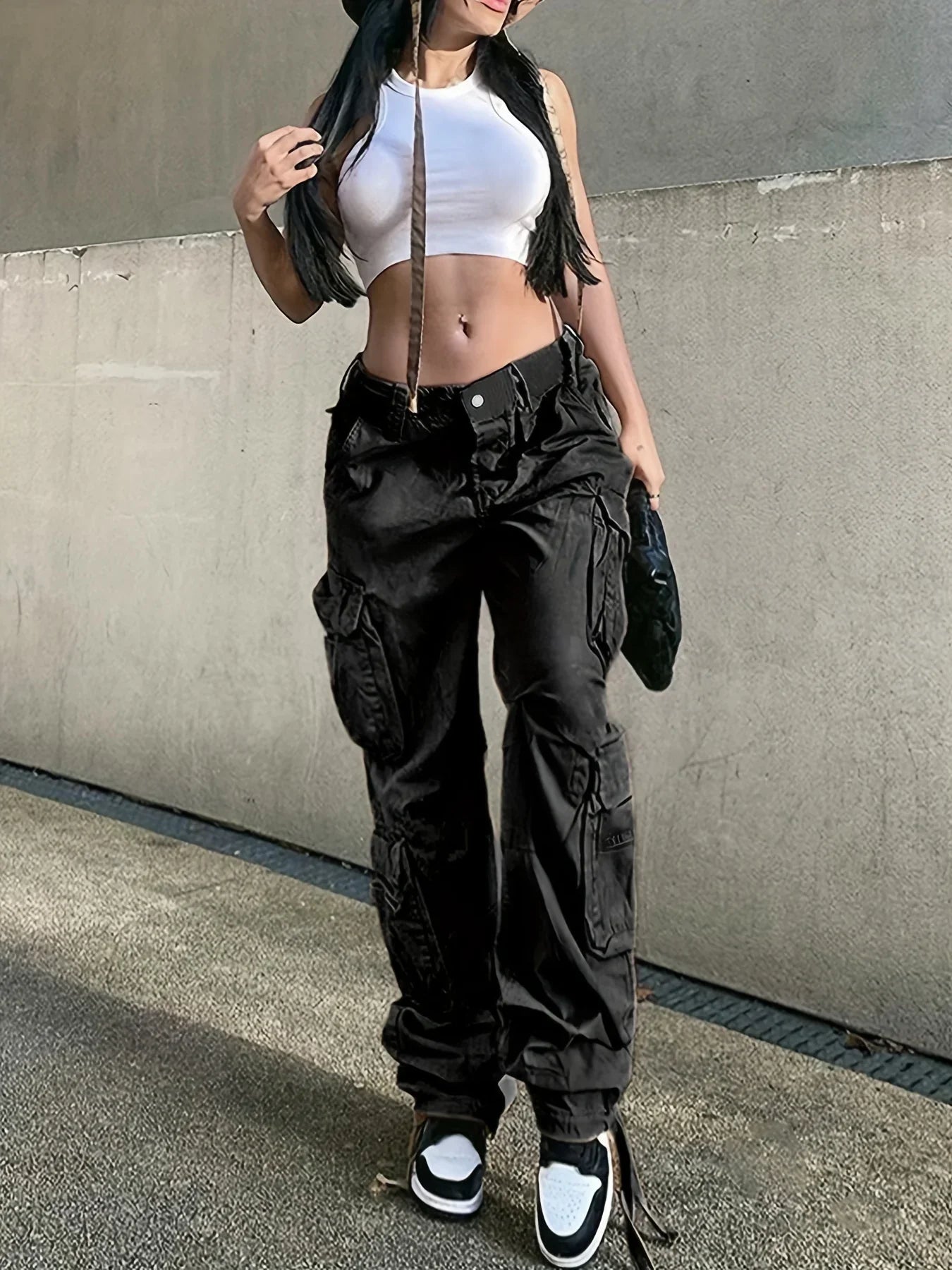 Evonna  |  Yeni Moda Vintage İlhamlı Cargo Jean
