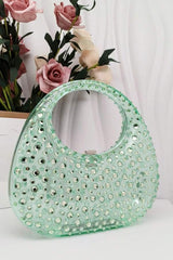 Strass Süslemeli Akrilik Clutch