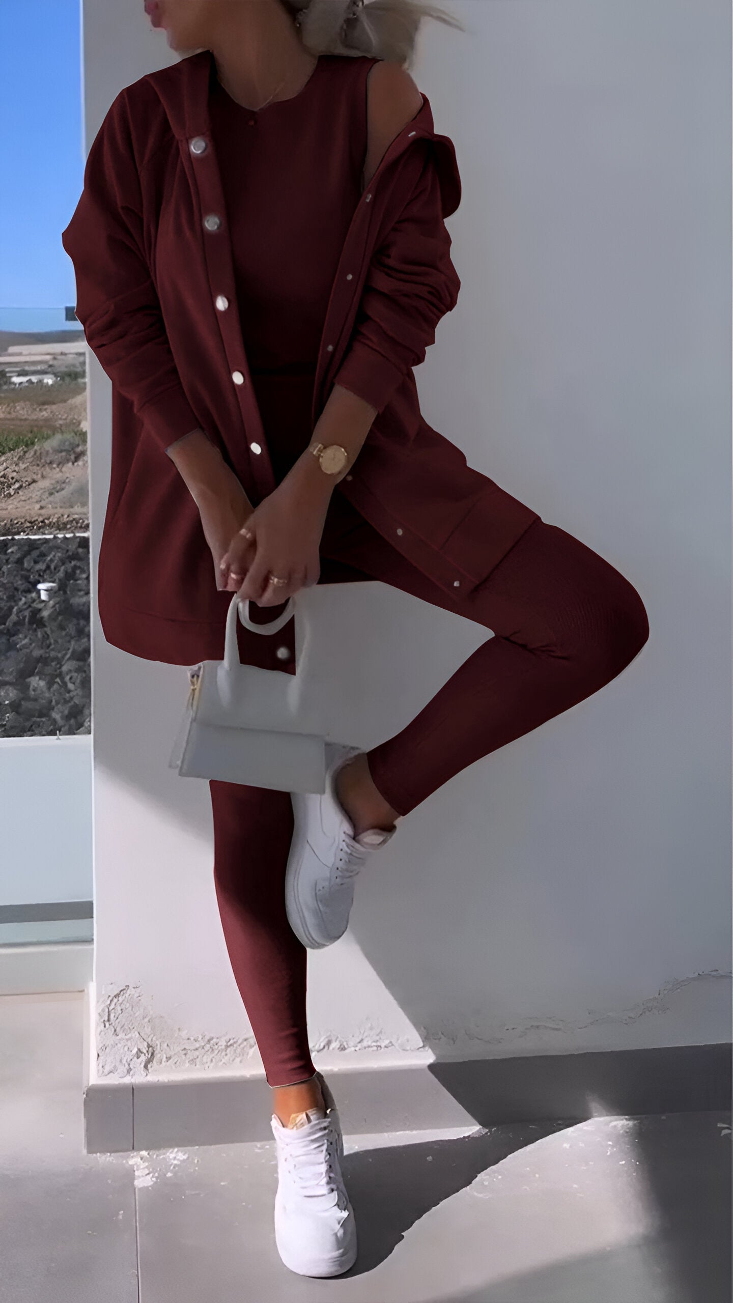 Cosyset - kapüşonlu sweatshirt ile hırka
