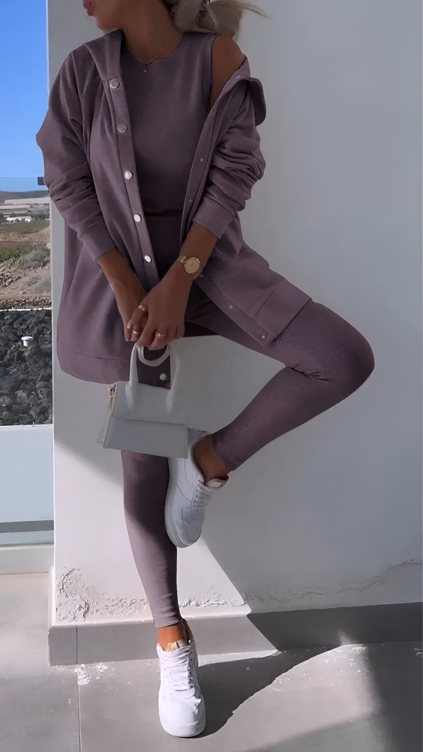Cosyset - kapüşonlu sweatshirt ile hırka