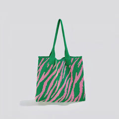 Zebra Desenli Alışveriş Çantası